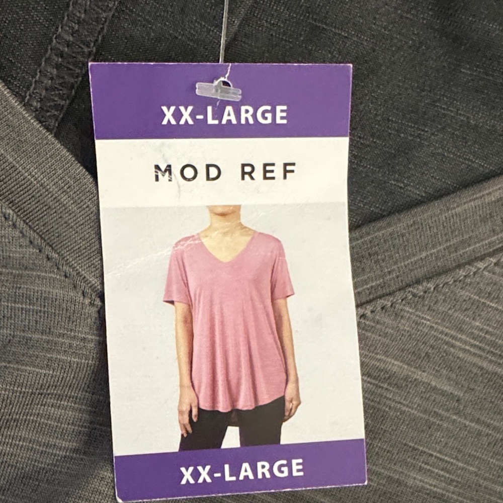 Mod Ref Slate V-Neck Short Sleeve Tee - Picture 5 of 7